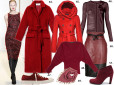 Moda z wybiegów: bordo