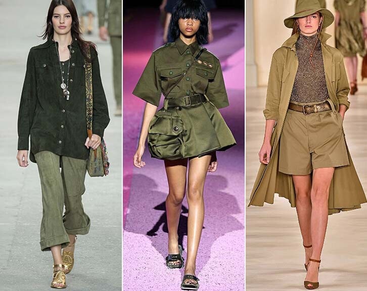 Khaki na pokazach Chanel, Marca Jacobsa i Ralpha Laurena