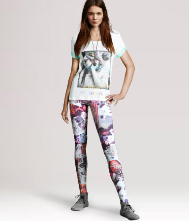 Jak Ci się podobają: graficzne legginsy H&M