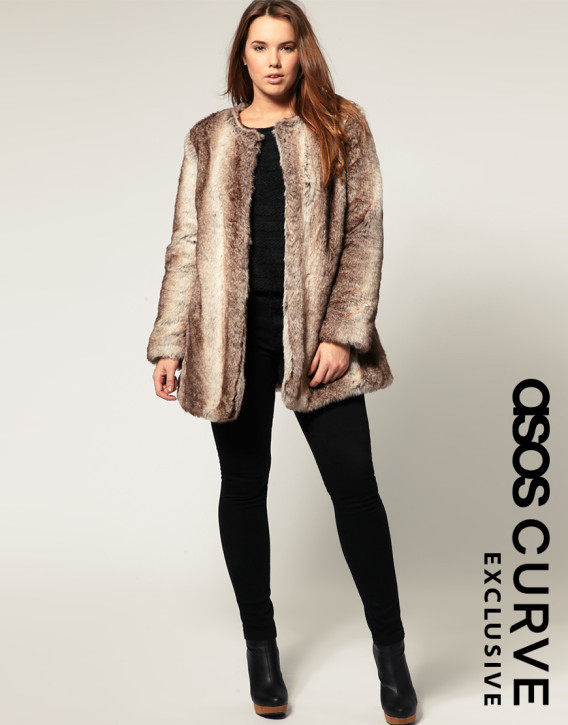 Plus size: futro Asos Curve