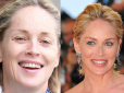 makijaż gwiazd, bez makijażu, gwiazdy bez makijażu, gwiazdy bez photoshopa, brzydkie gwiazdy, celebrytki bez makijażu ,Sharon Stone