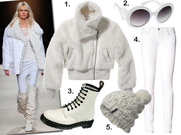 Moda z wybiegów: biały