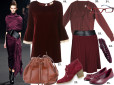 Moda z wybiegów: bordo