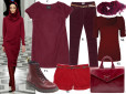 Moda z wybiegów: bordo