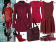 Moda z wybiegów: bordo