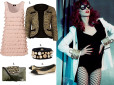 Torebka Dorothy Perkins 269 zł, Marynarka River Island 199 zł, Bransoletka Leetal Kalamson wzór, Balerinki Topshop 99 zł