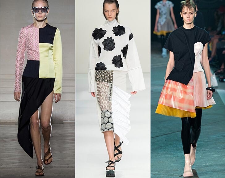 Łączenia tekstur i materiałów na pokazach marek Maison Martin Margiela, Marni i Marc by Marc Jacobs