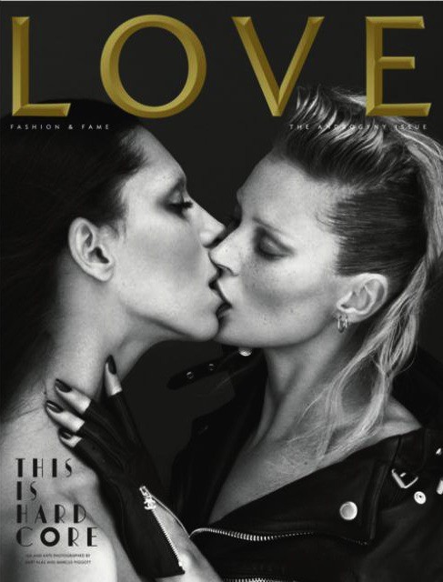 Kate Moss i Lea T. na okładce magazynu Love
