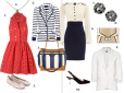 Sukienka Topshop 249 zł, Marynarka Mango 199 zł, Torba River Island 249 zł, Naszyjnik Accessorize 29 zł, Buty Accessorize 129 zł, Sukienka Dorothy Perkins 219 zł, Kolczyki Accessorize 25 zł, Torebka River Island 219 zł, Marynarka Mango 249 zł,  Buty Zara 199 zł