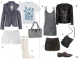 Marynarka Dorothy Perkins 199 zł, Koszulka Adidas 119 zł, Szorty Camaieu 99 zł, Torba Solar 179 zł, Kalosze Hunter 649 zł, Top Stefanel 470 zł, Szorty Topshop 149 zł, Kurtka Mango 899 zł Torba Diverse 79 zł, Buty Zara 199 zł